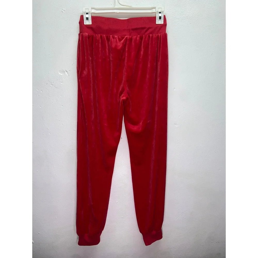 Justice Peanuts Snoopy Christmas Velour Hoodie Joggers Tracksuit Set Red Girl XL